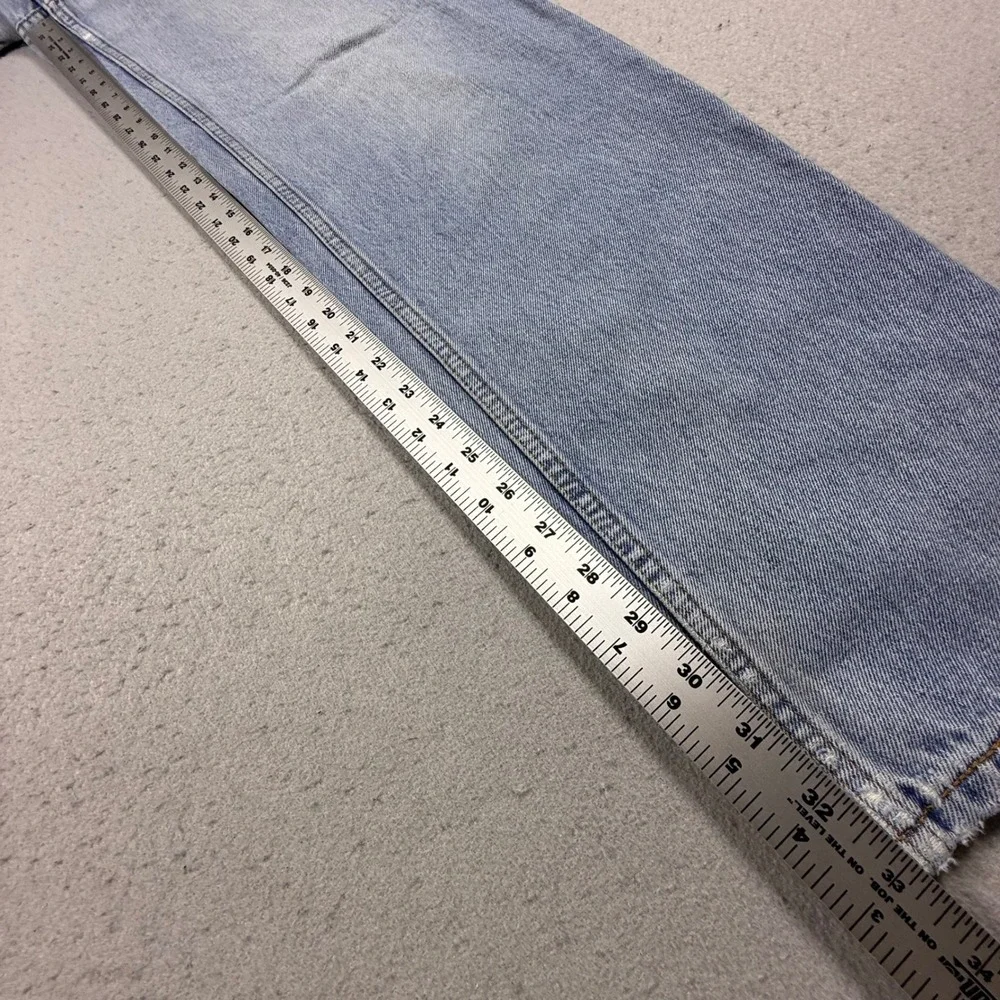 Levis 550 Relaxed Fit Tapered Leg Light Wash Denim High Rise Jeans Mens 33x32